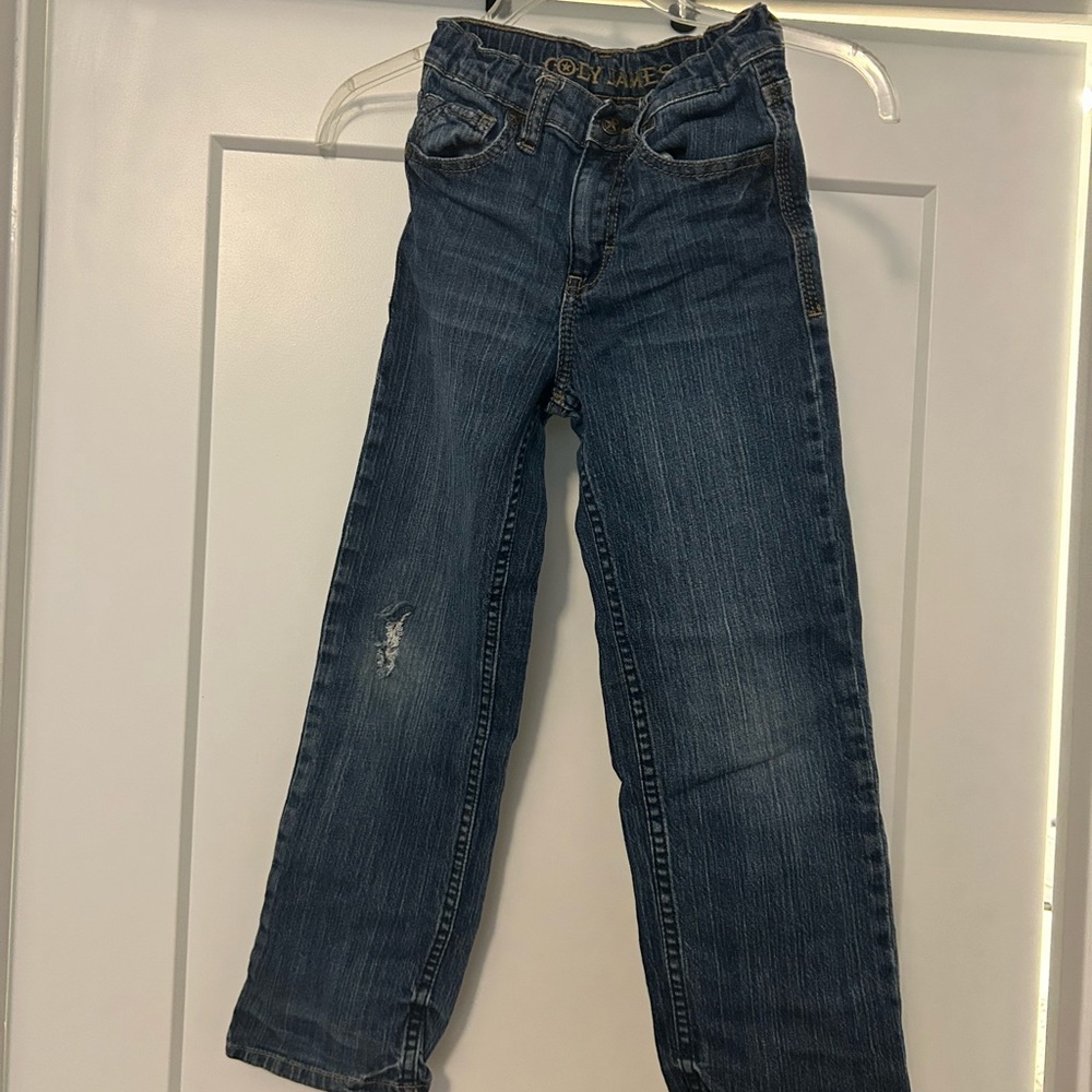 Stylish Blue Jeans with Button Closure